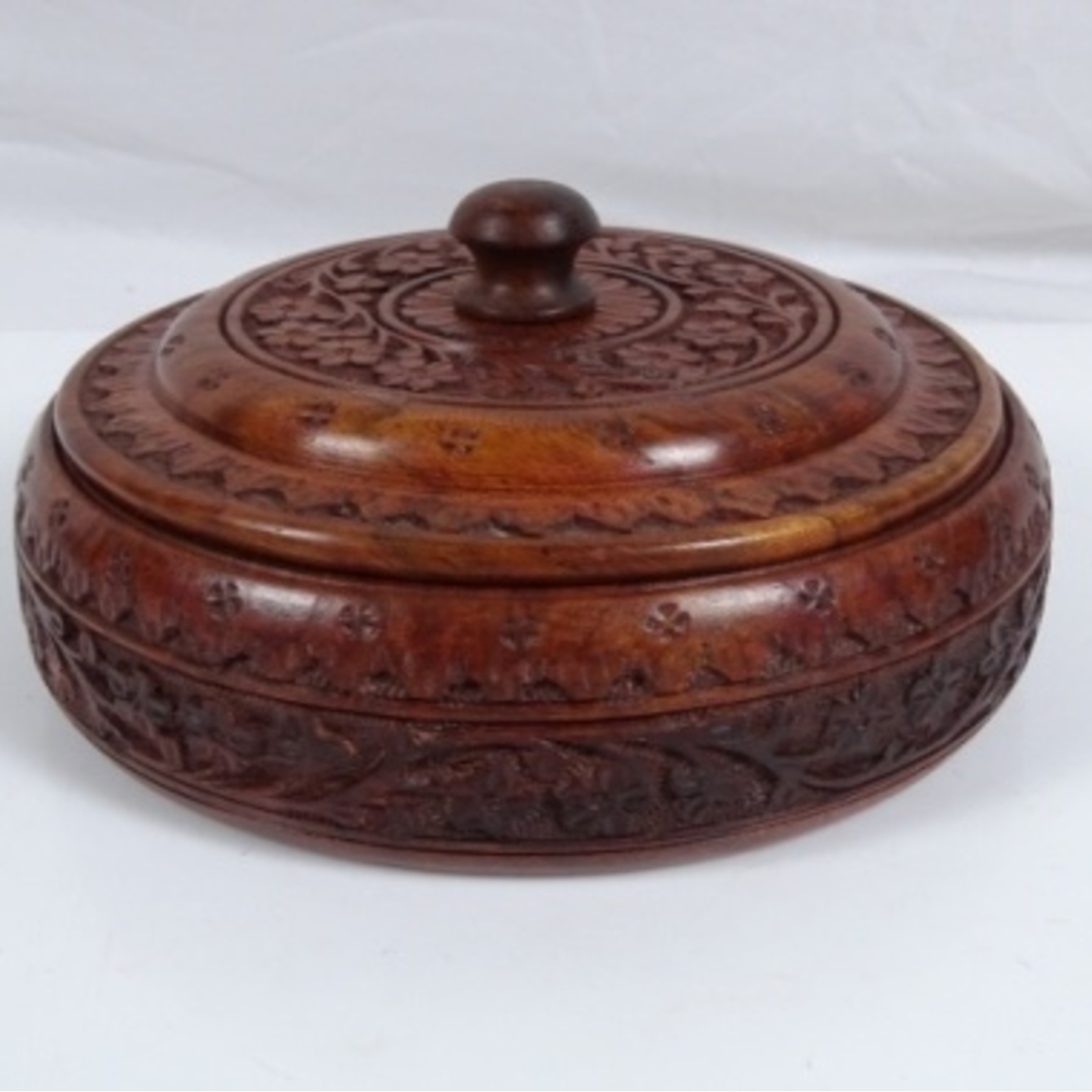 Hand Carved Wooden Dry Fruit Box