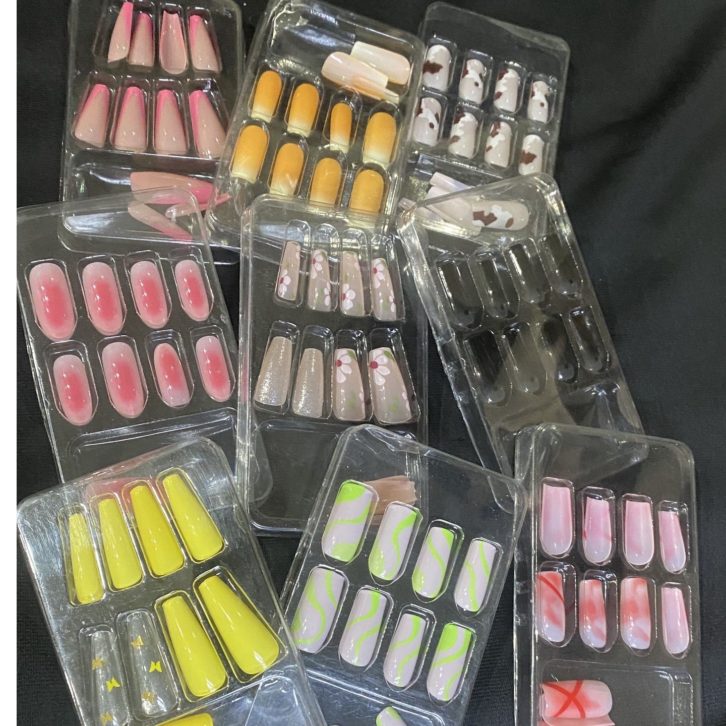 Straight press on nails