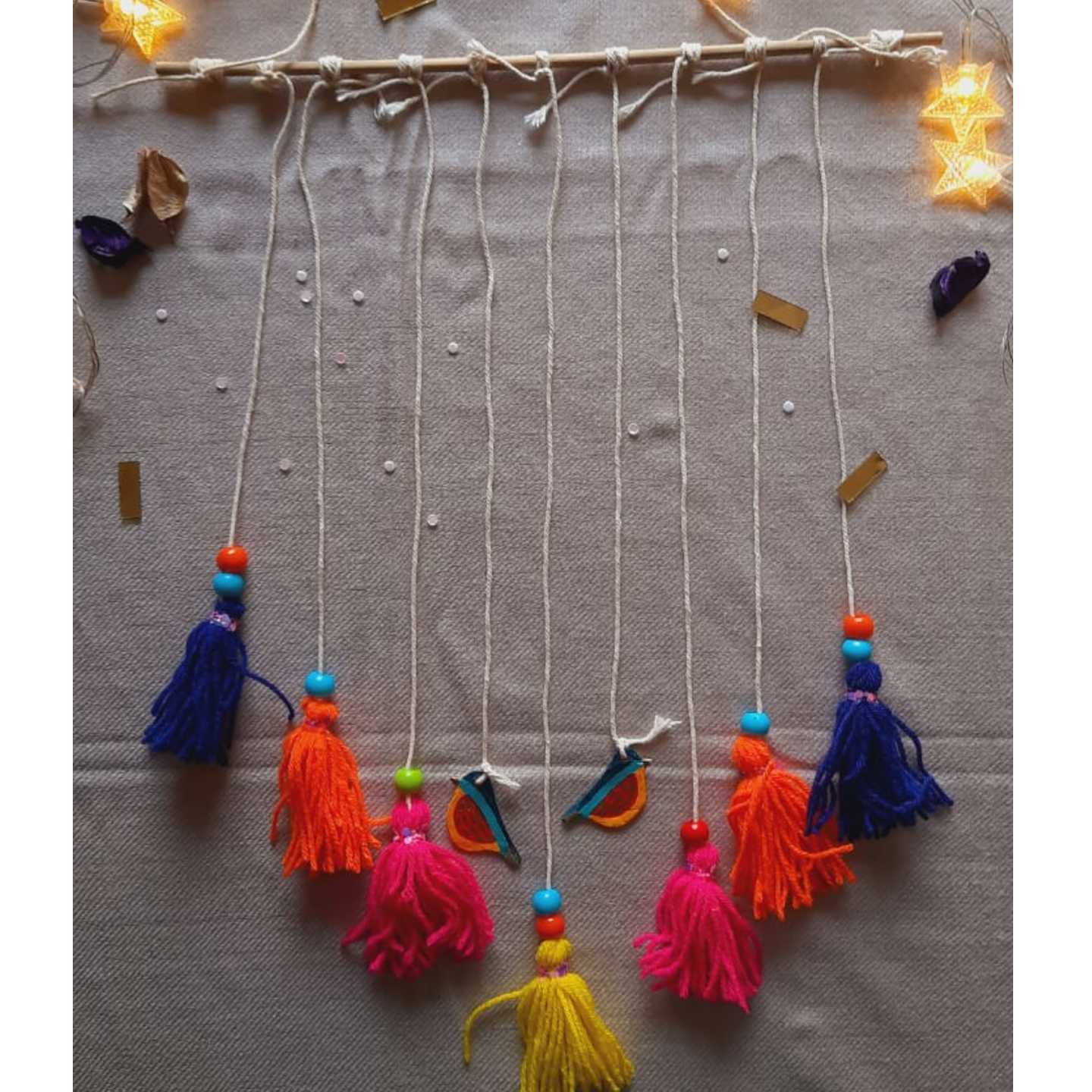 Bird & Beads - wall hanging
