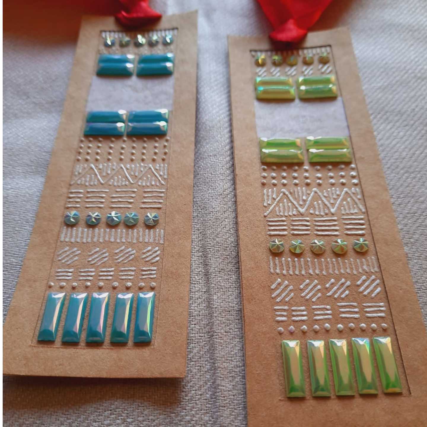 Embellished bookmarks Set of 2
