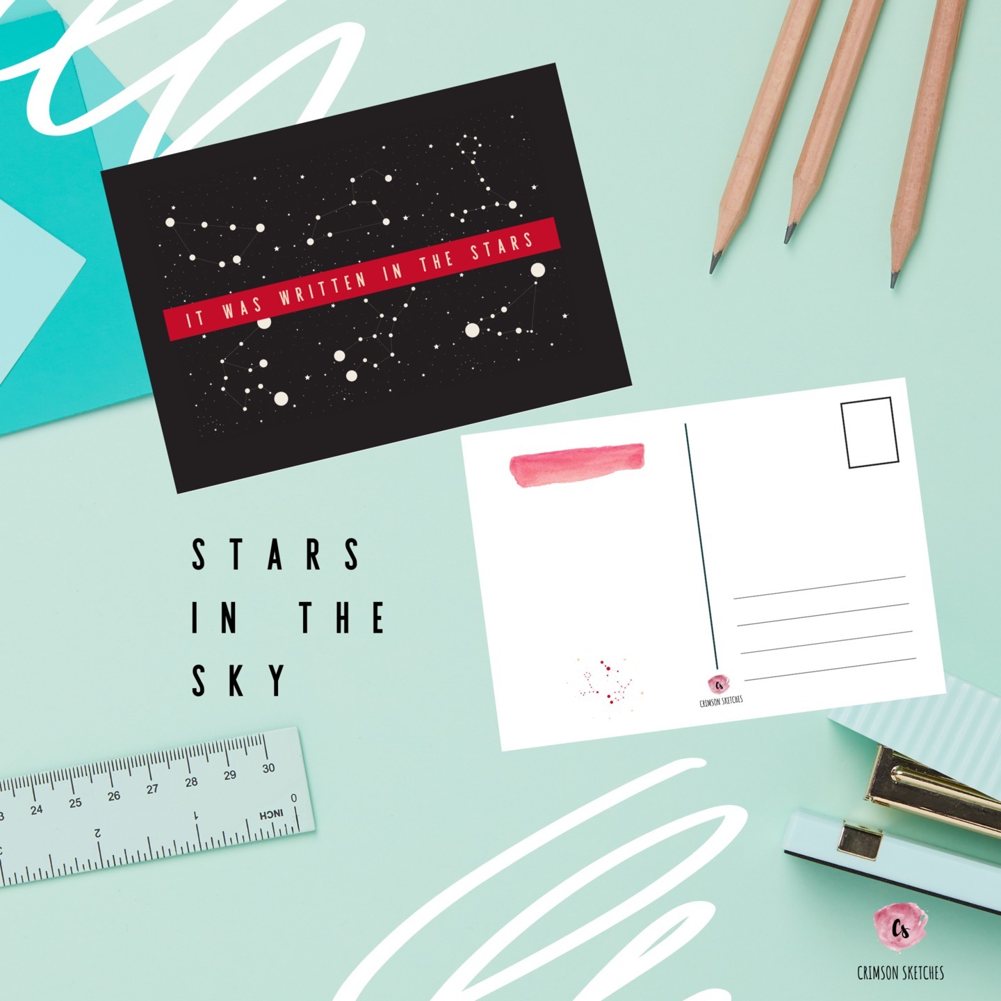 Constellation post cards Set of 5