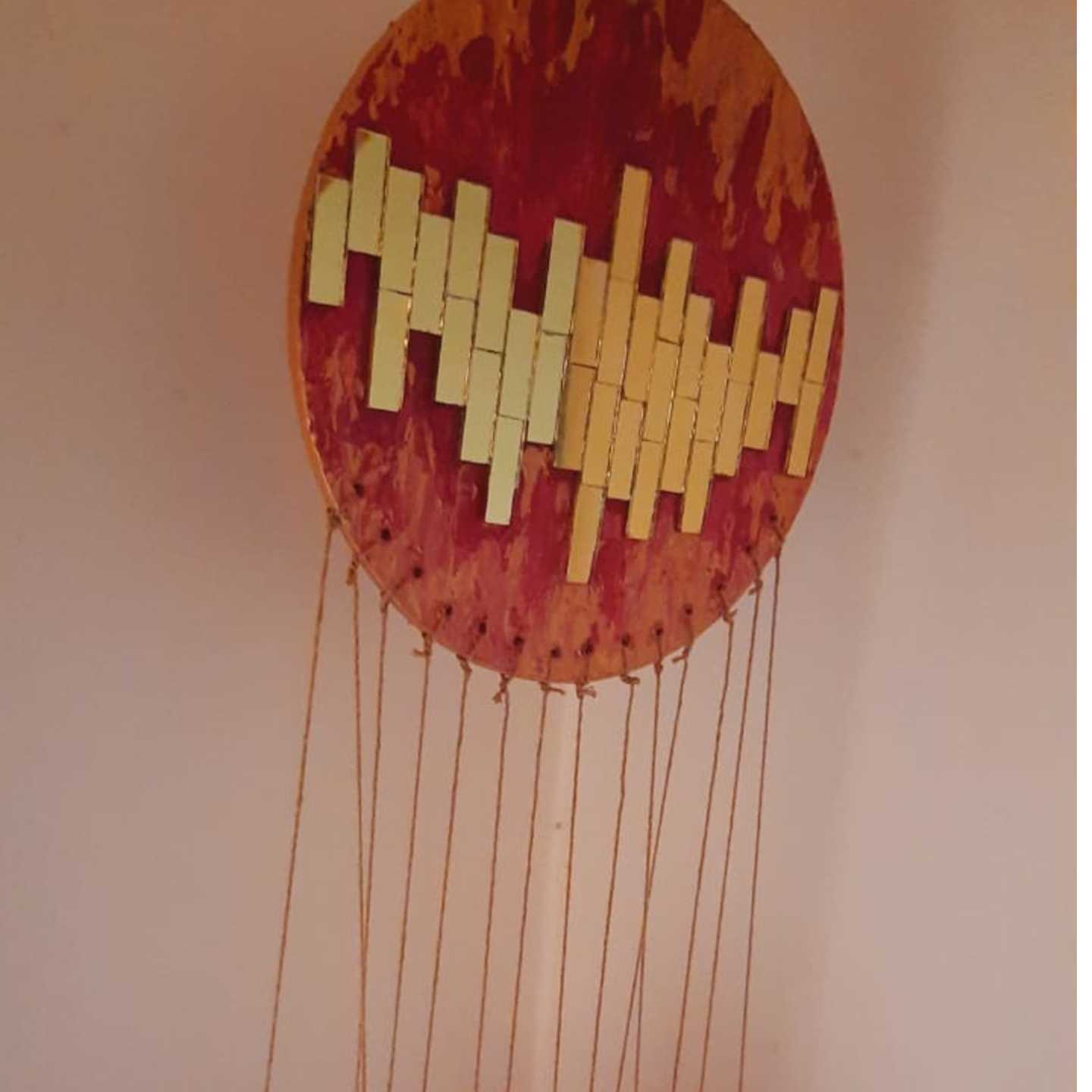 Mirror mosaic dream catcher.