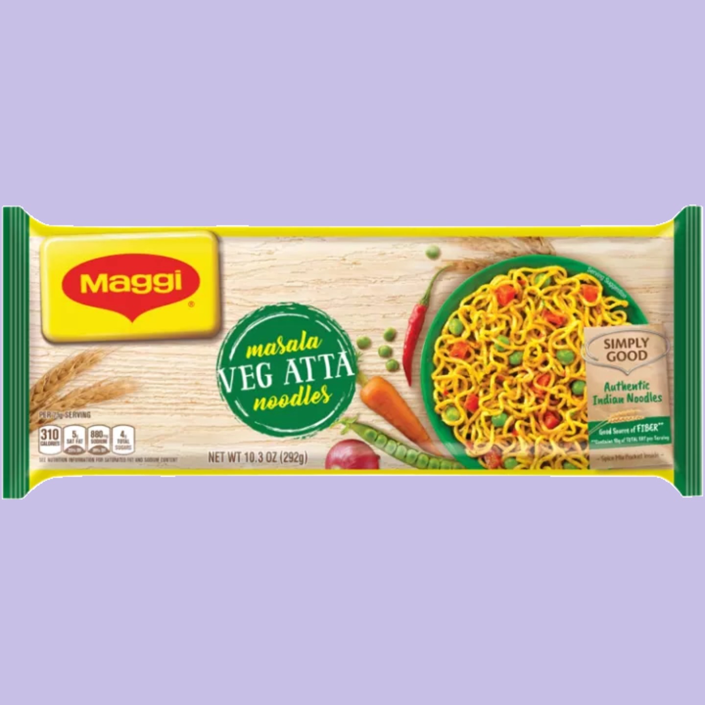 Maggi Masala Veg Atta Noodles  290 gm