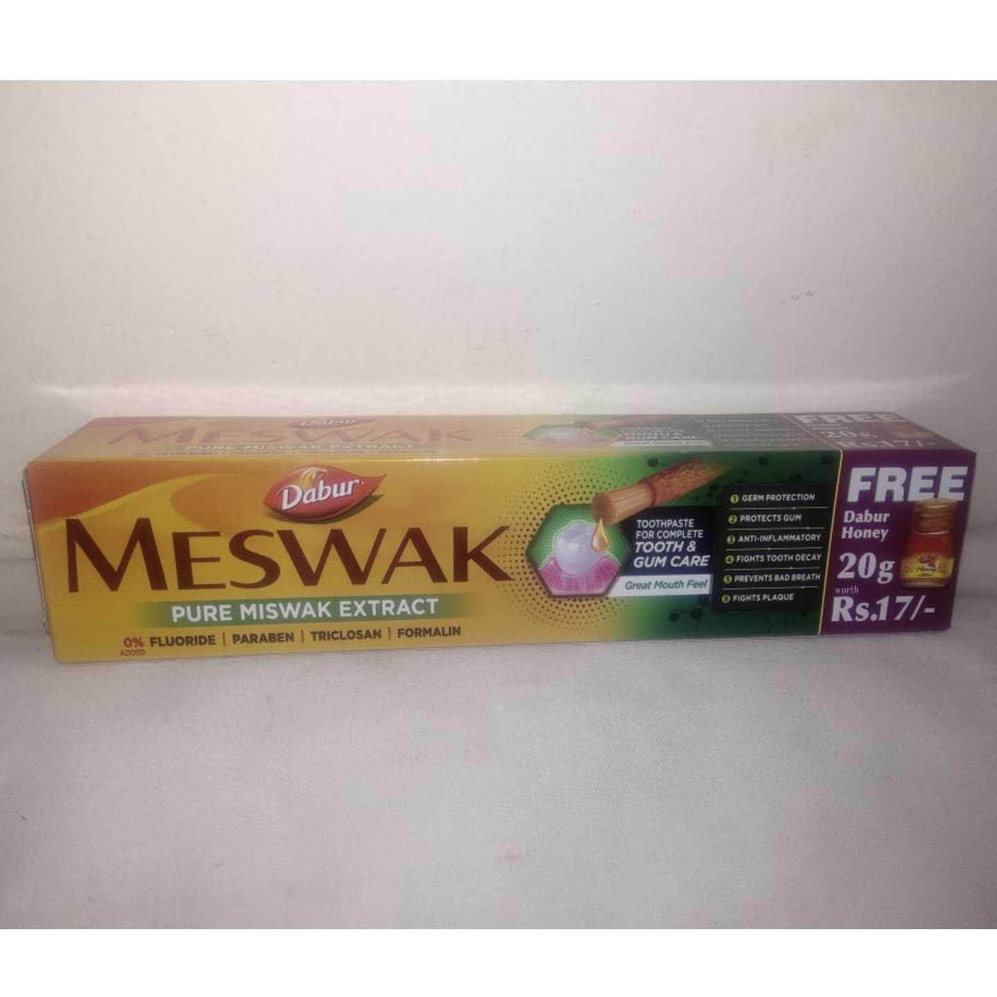 DABUR MESWAK WITH DABUR HONEY FREE