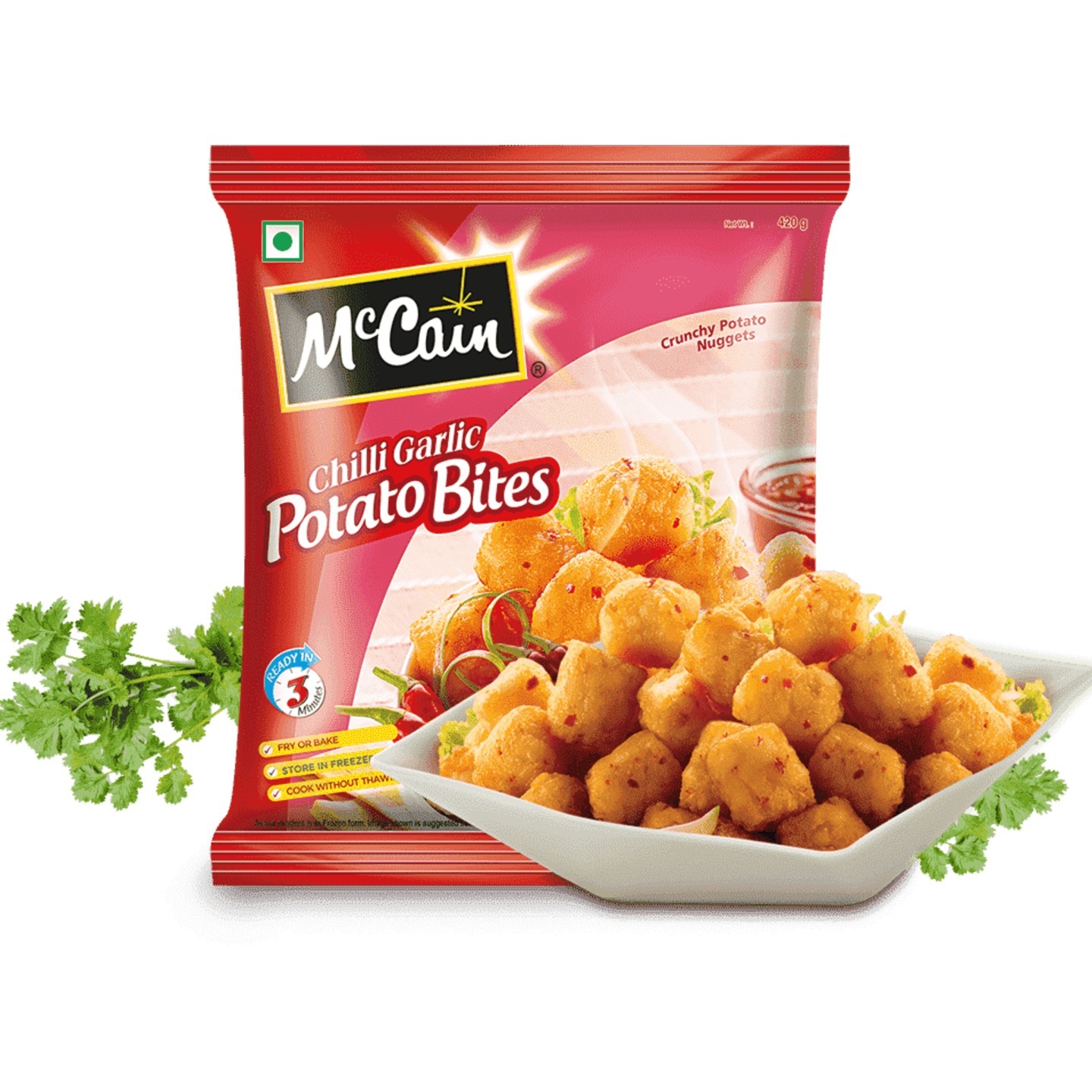 McCain Chilly Garlic Potato Bites 700gm