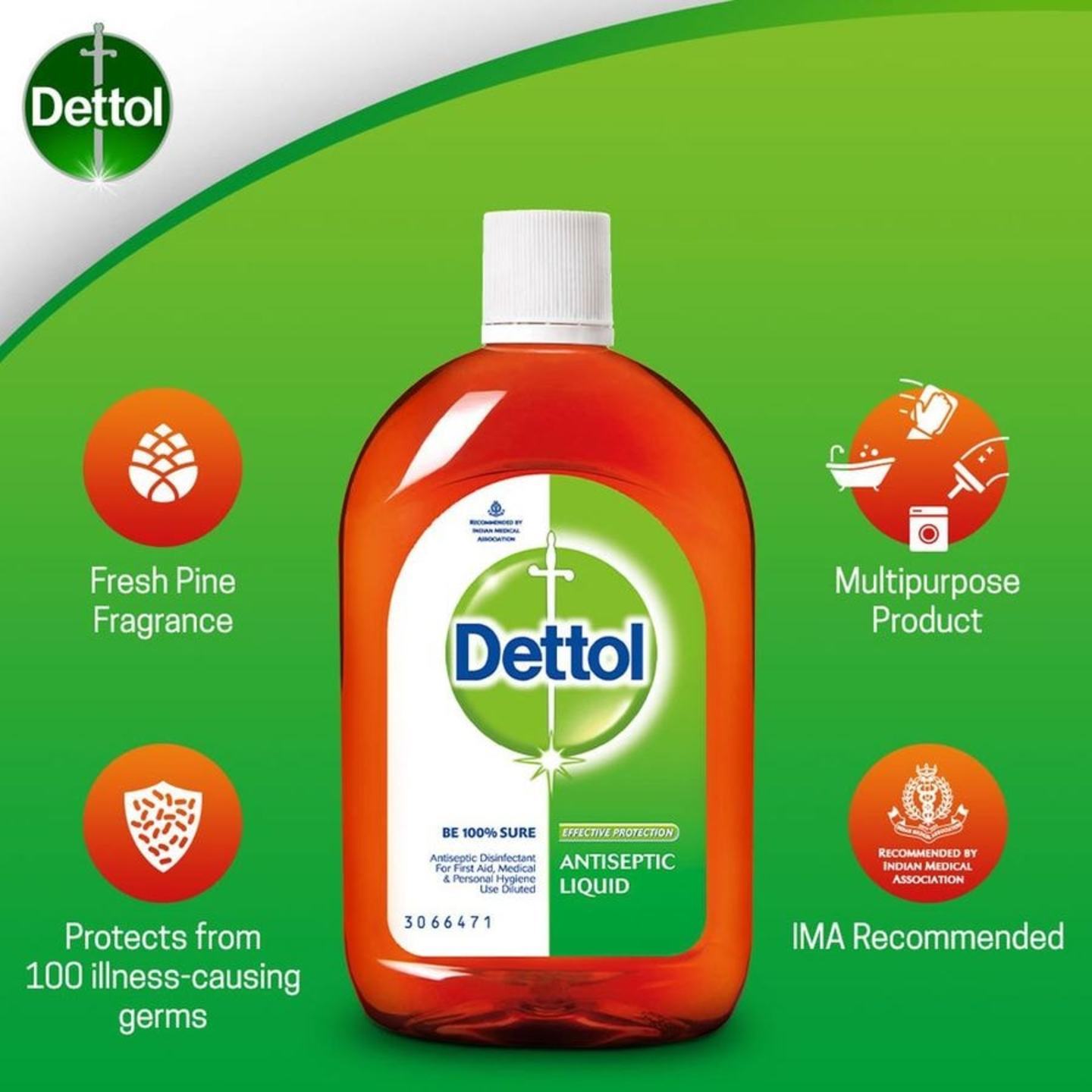 Dettol Antiseptic Liquid : 250 ml