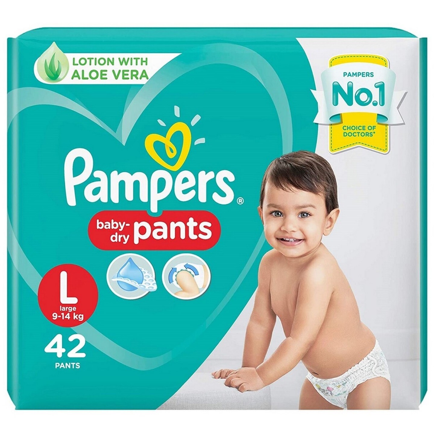 PAMPERS BABY'S DRY PANTS-LARGE