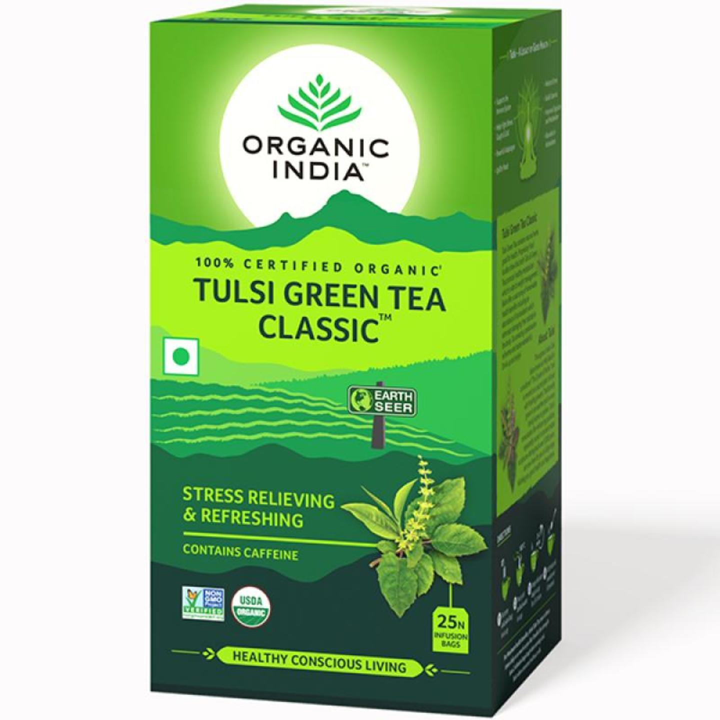 Organic India Tulsi Green Tea-Classic