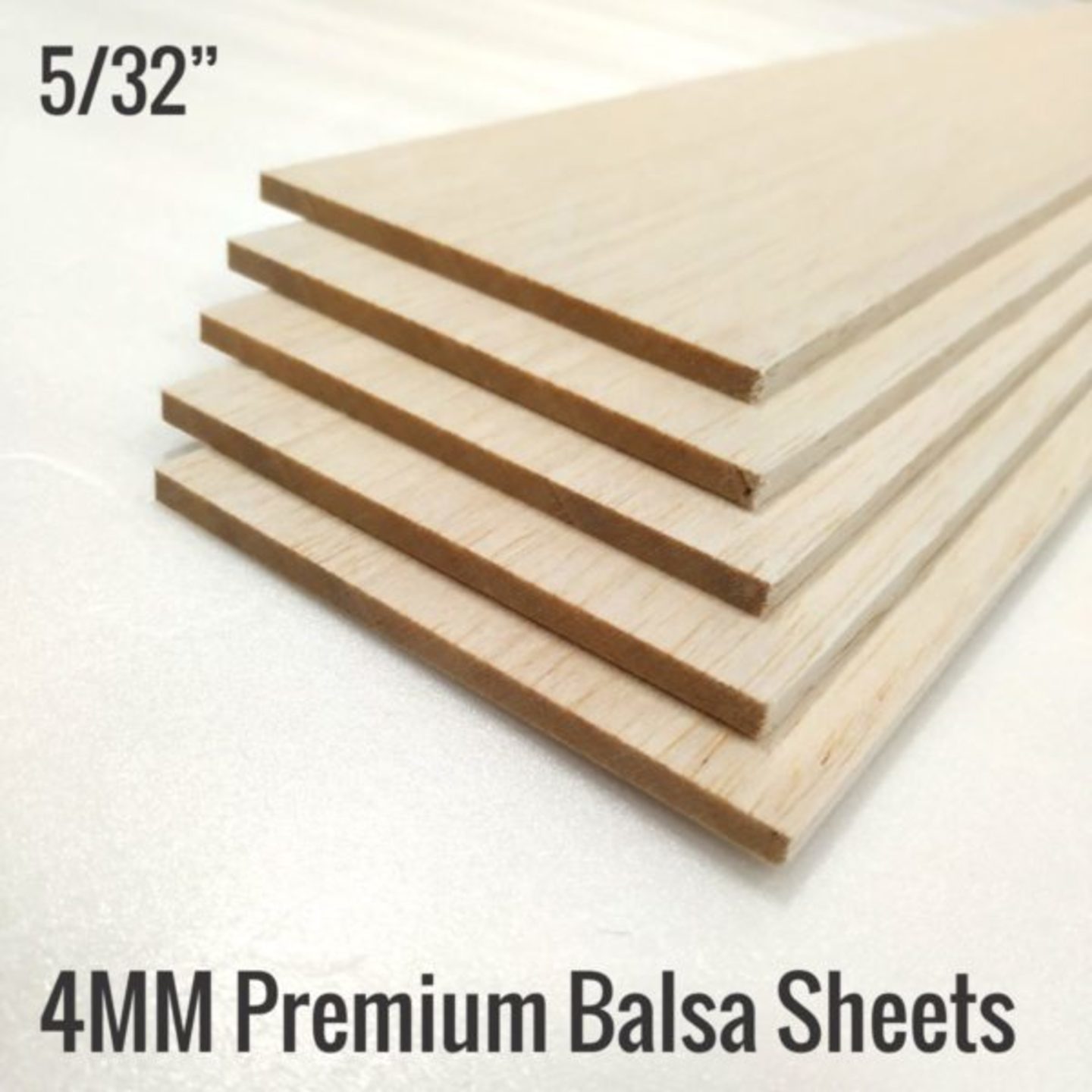 4mm 1000x100mm Balsa Sheets 532