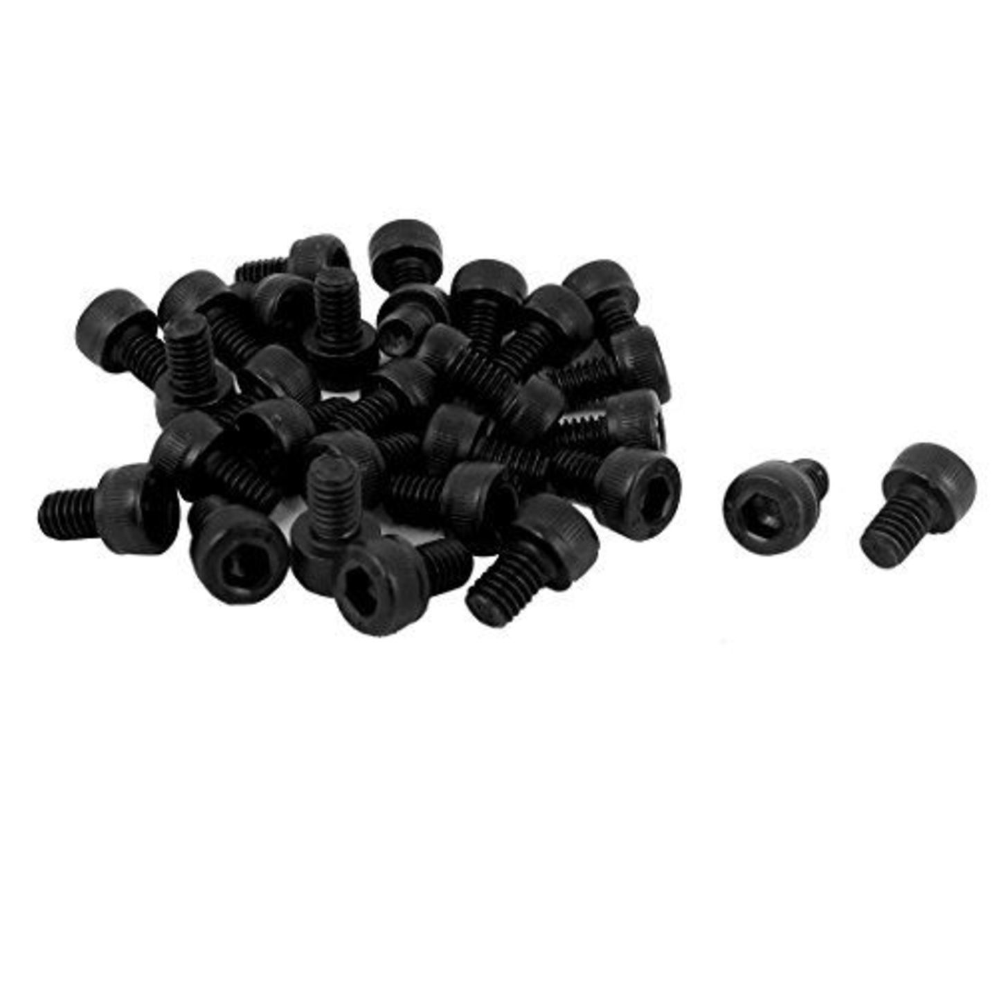 Set of M2 X 10MM Socket Head Cap Allen Bolt and Nut-12 pcs