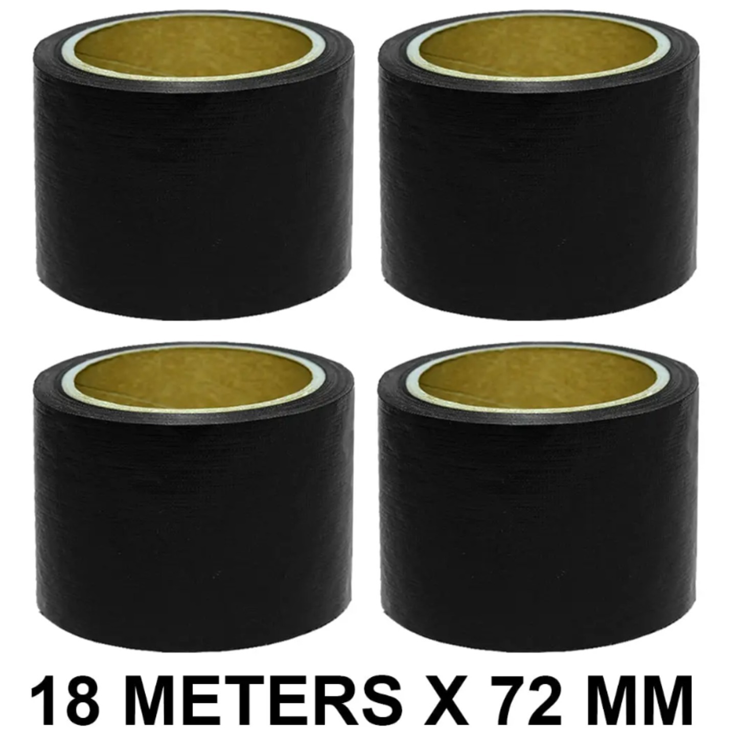 Black Duct Tape  72mm  03 Width  18 Meters in Length