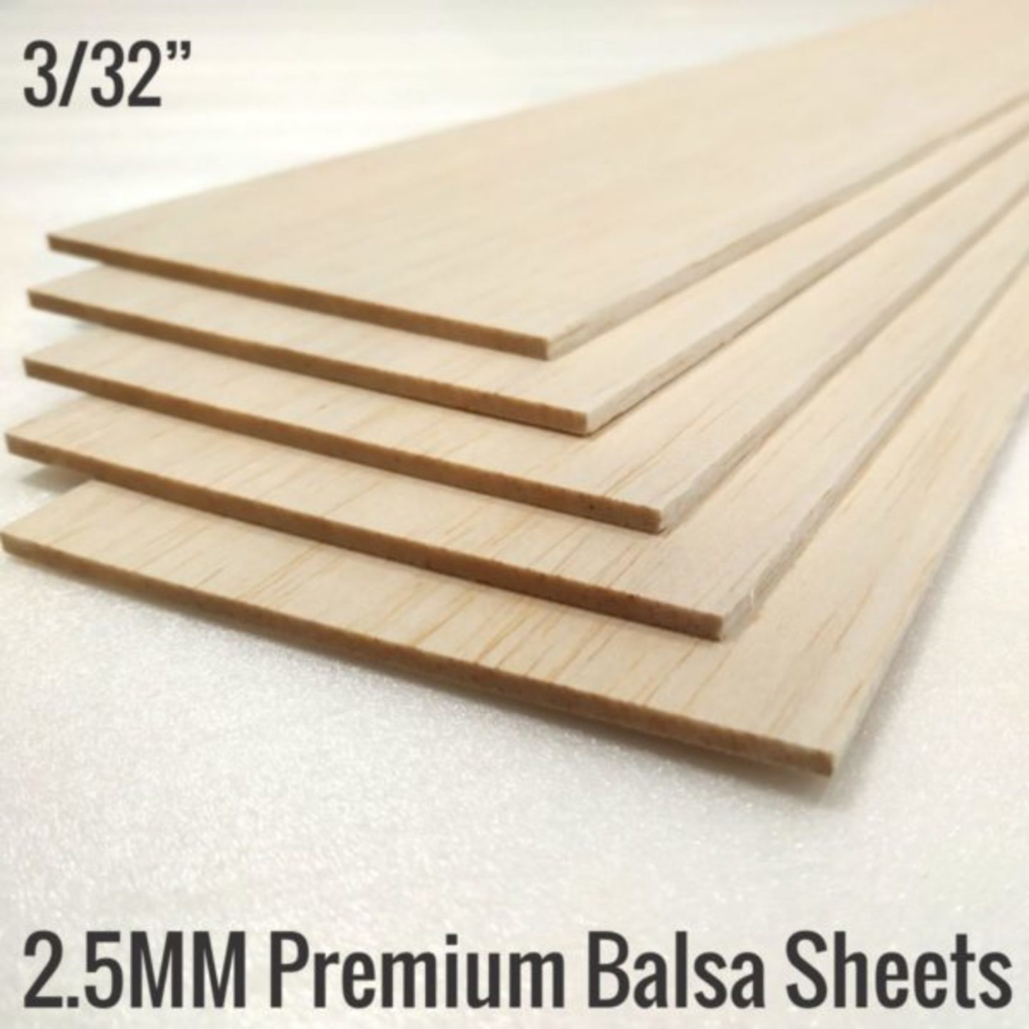 2.5mm 1000x100mm Balsa Sheets 332