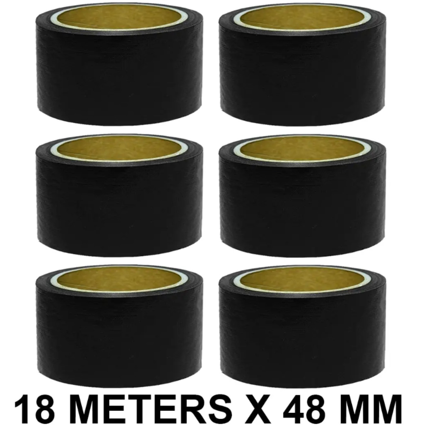 Black Duct Tape  48mm  02 Width  18 Meters in Length