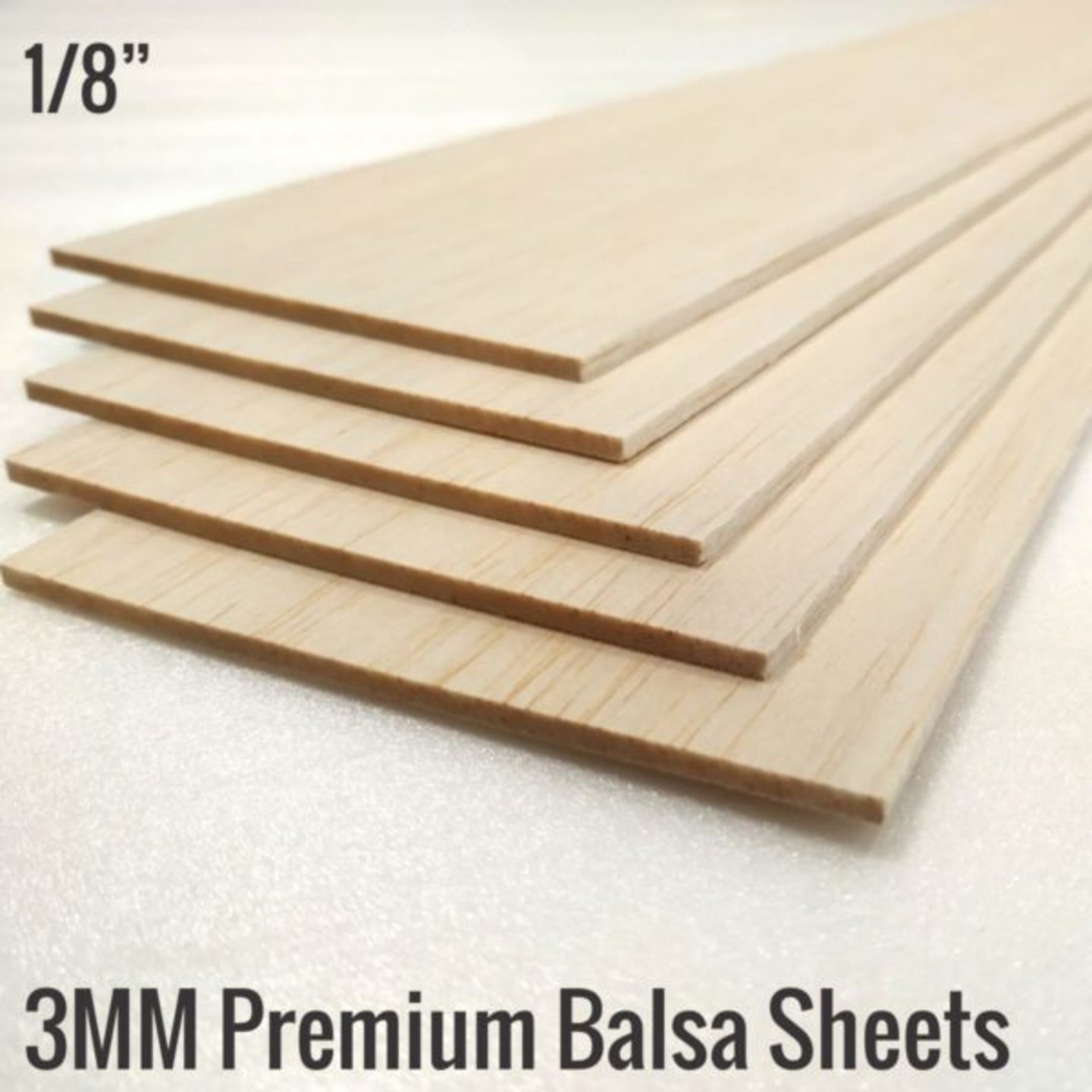 3mm 1000x100mm Balsa Sheets 18