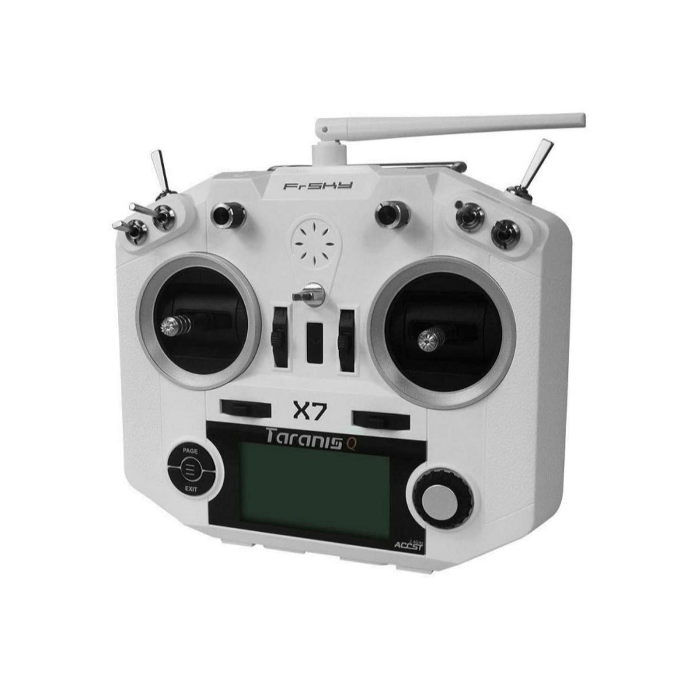 FrSky 2.4GHz Taranis Q X7 Access Transmitter White with R9M 2019 Module and R9MX Receiver