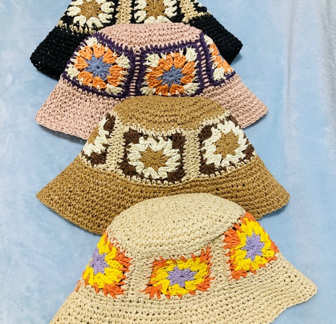 Crochet Straw Hat