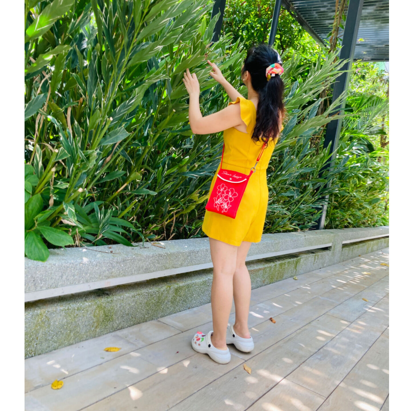 Knitted Crossbody Bag in Red
