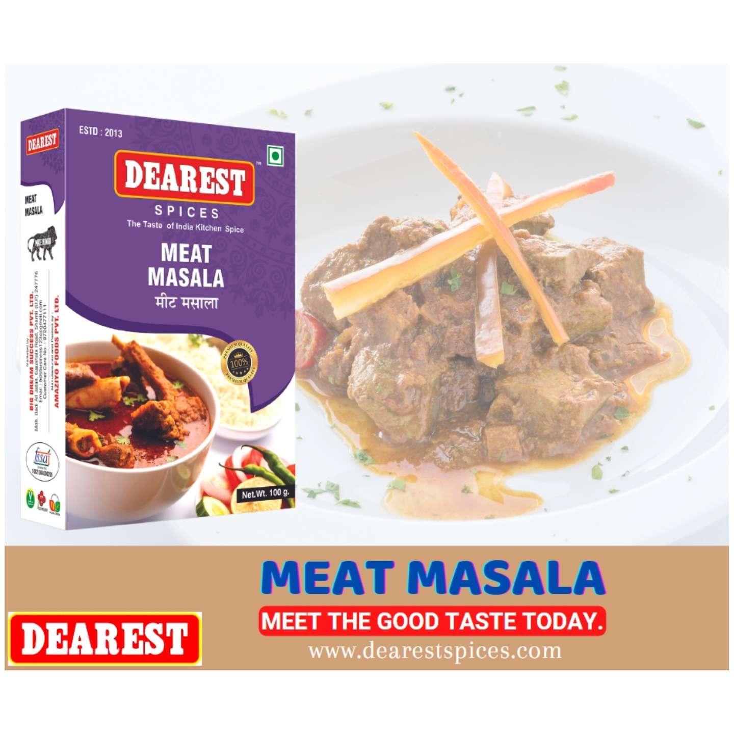 DEAREST MEAT MASALA 100g