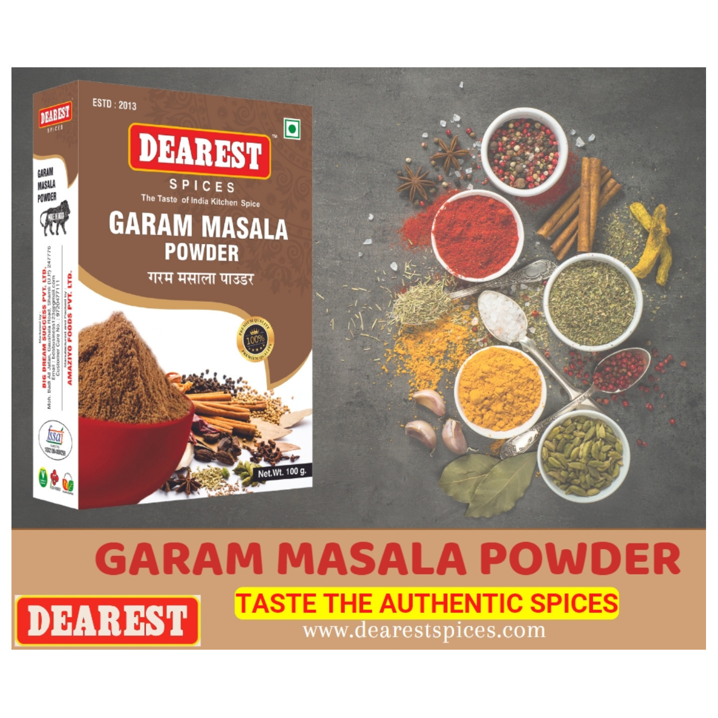 DEAREST GARAM MASALA 50g