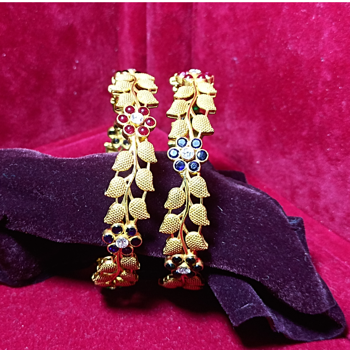Gold Bangle Multicolour Size 2.62 Bangles