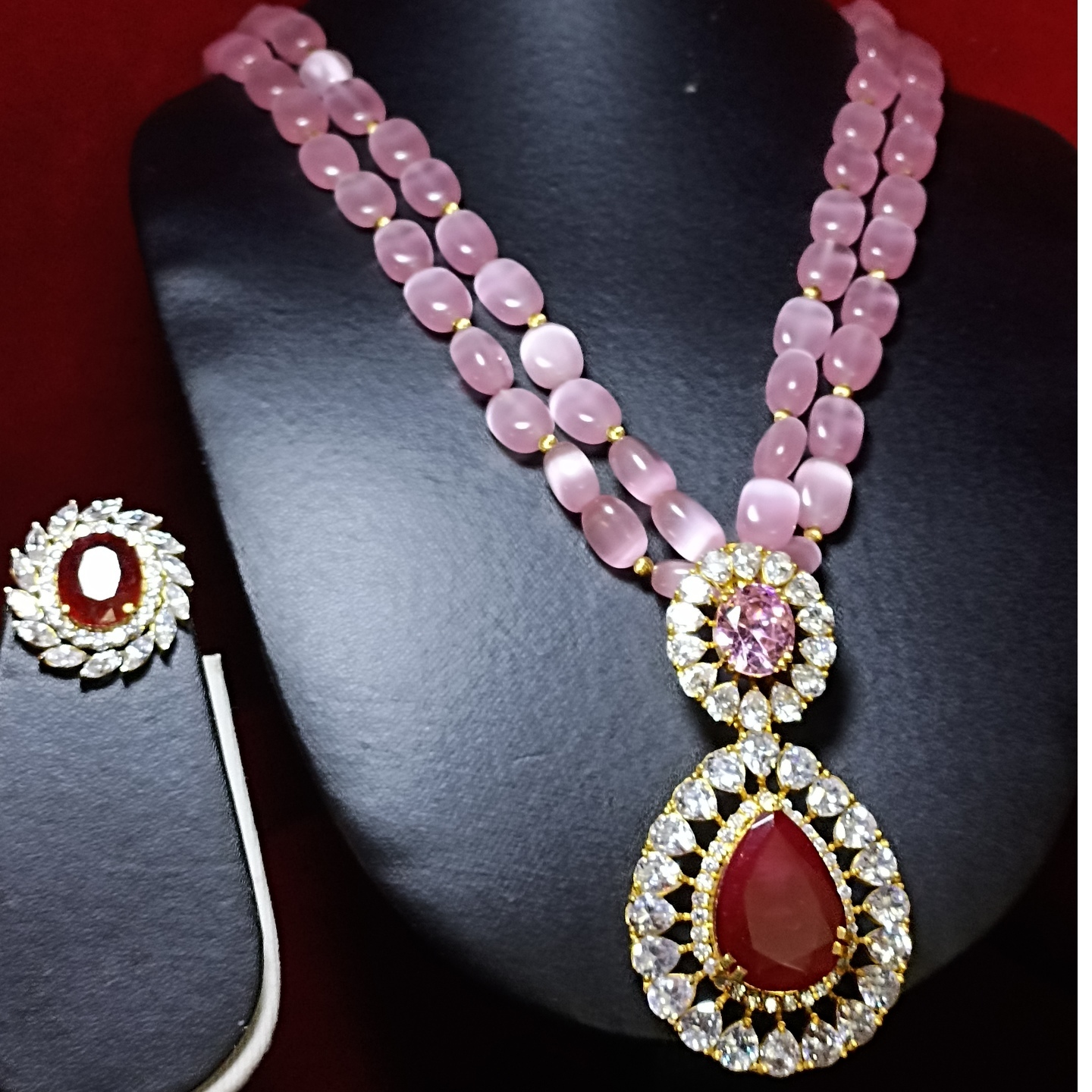 Ruby Diamond Mala