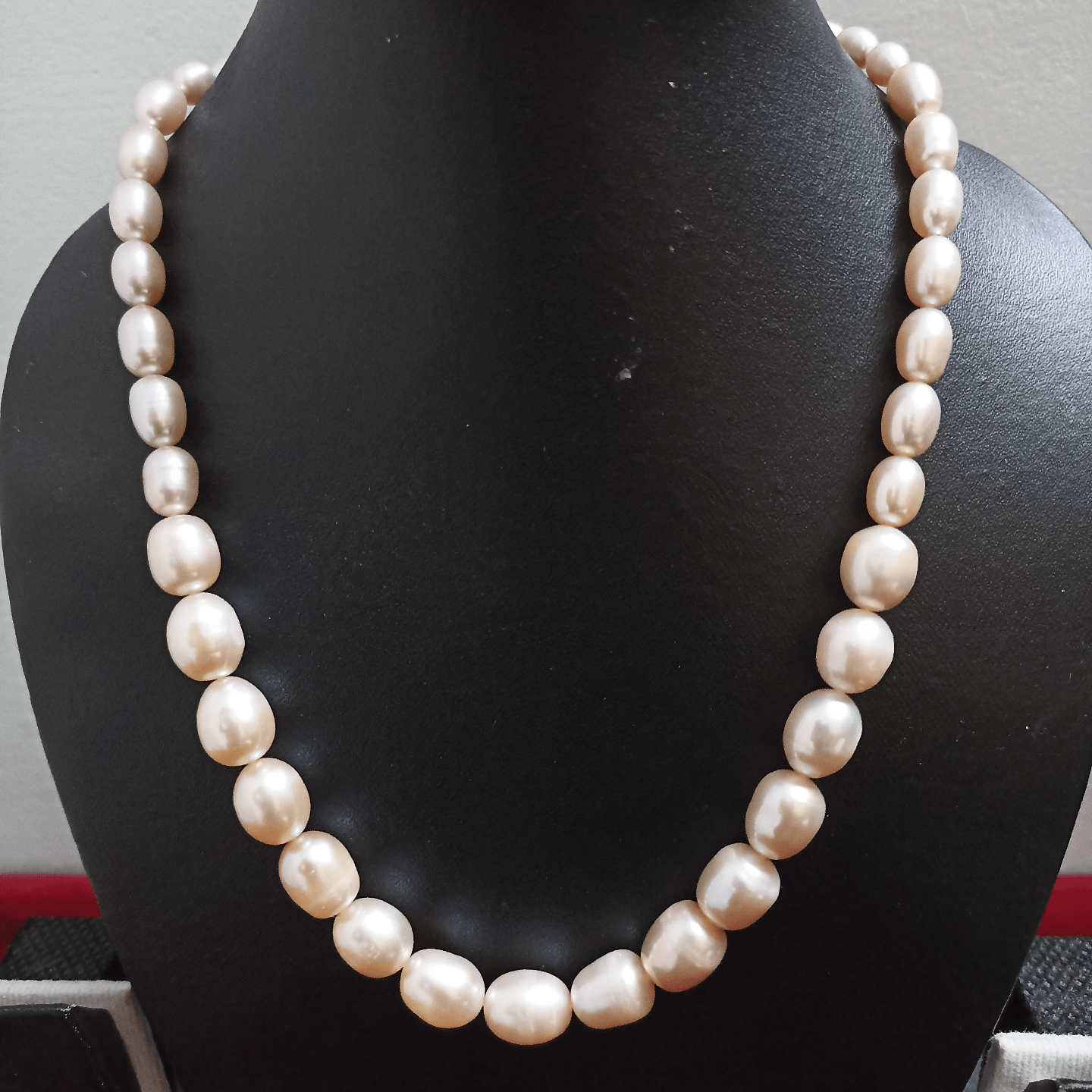 Unique Fresh Water Pearls Necklace Pink colour 8mm to 13mm AAA+ Quality Pearl Mother of Pearl Necklace