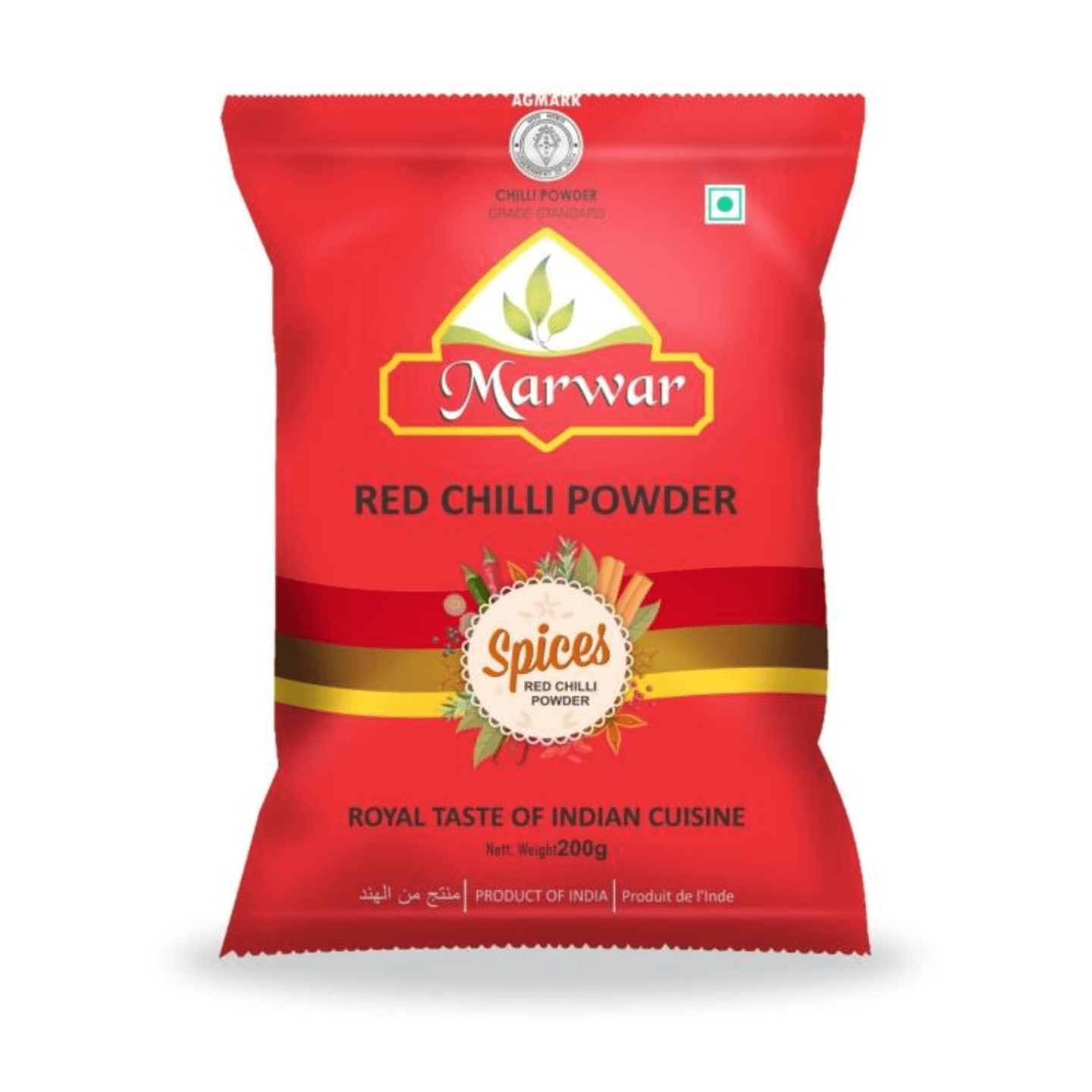 Marwar Red Chili Lal Mirchi  Red Chilly Powder, Agmark Grade 1 Kg