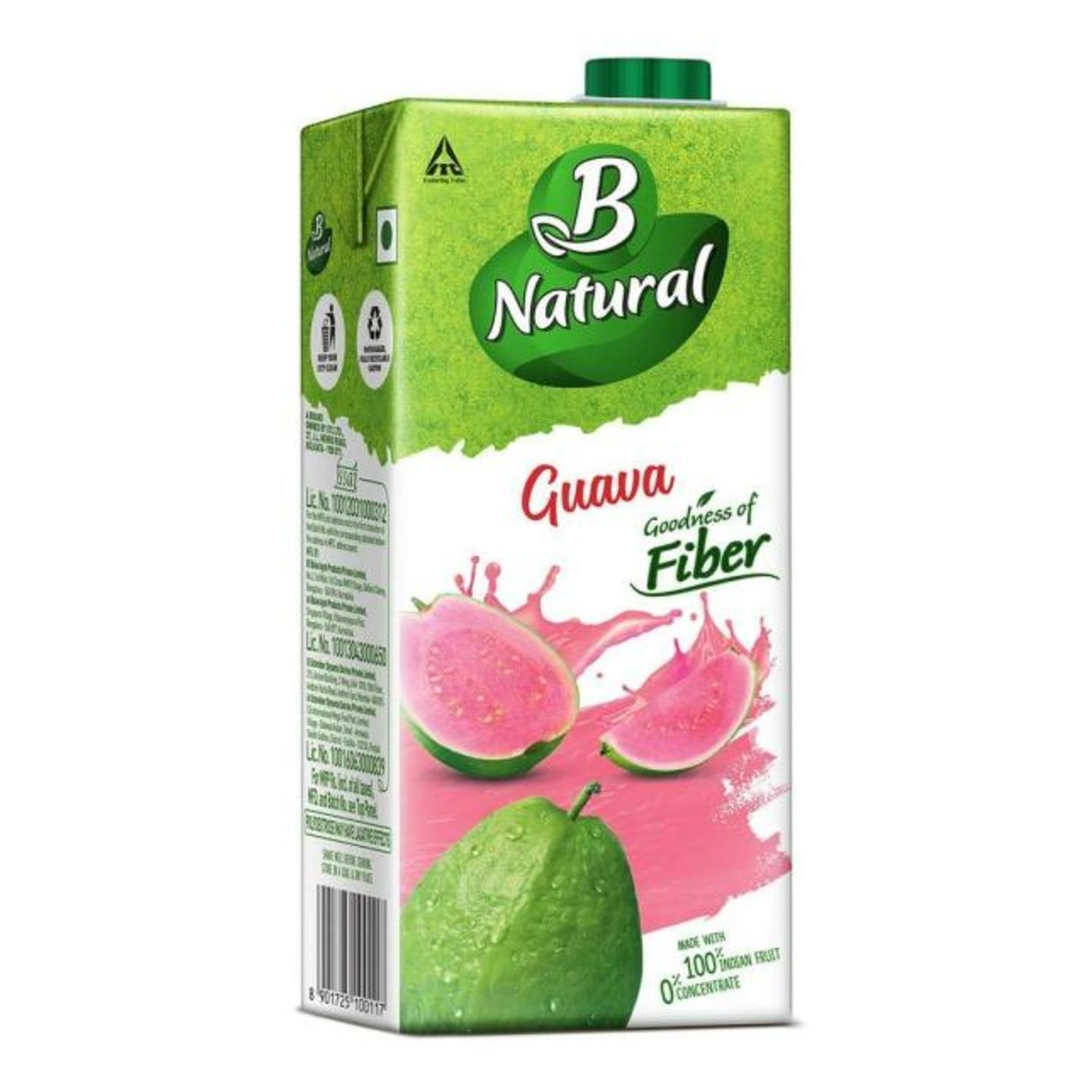 B Natural Guava Gush Juice 1 L