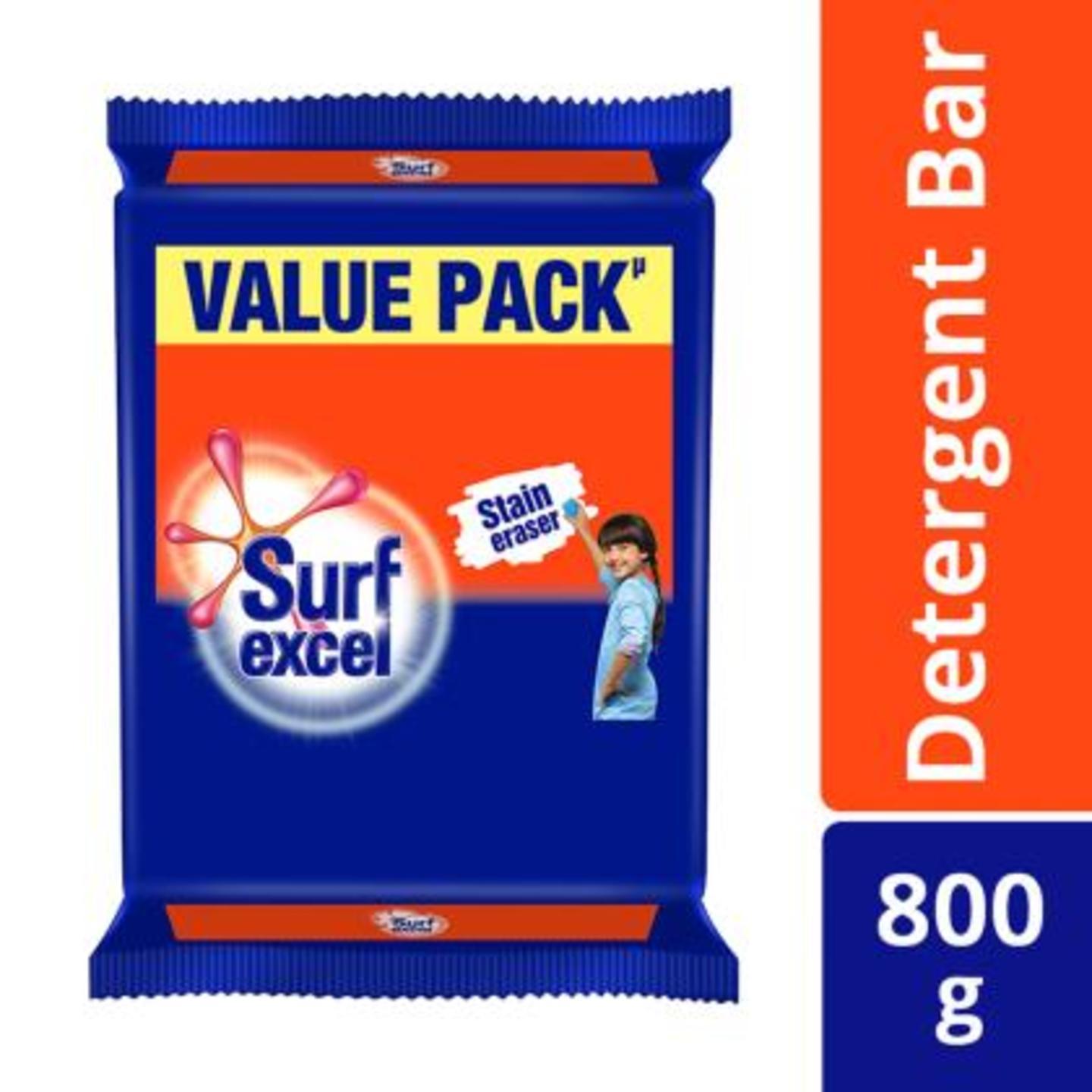 Surf Excel Detergent Bar 200 g Pack of 4