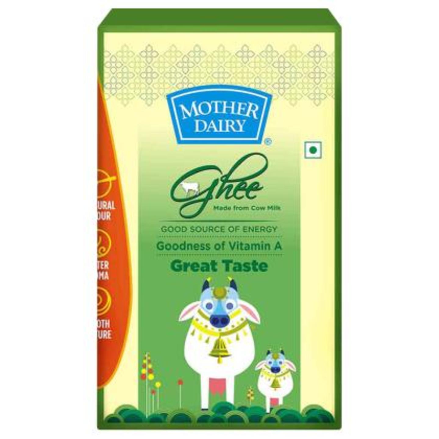 Mother Dairy Cow Ghee 1 L (Pouch) PM/BM 0.3/36