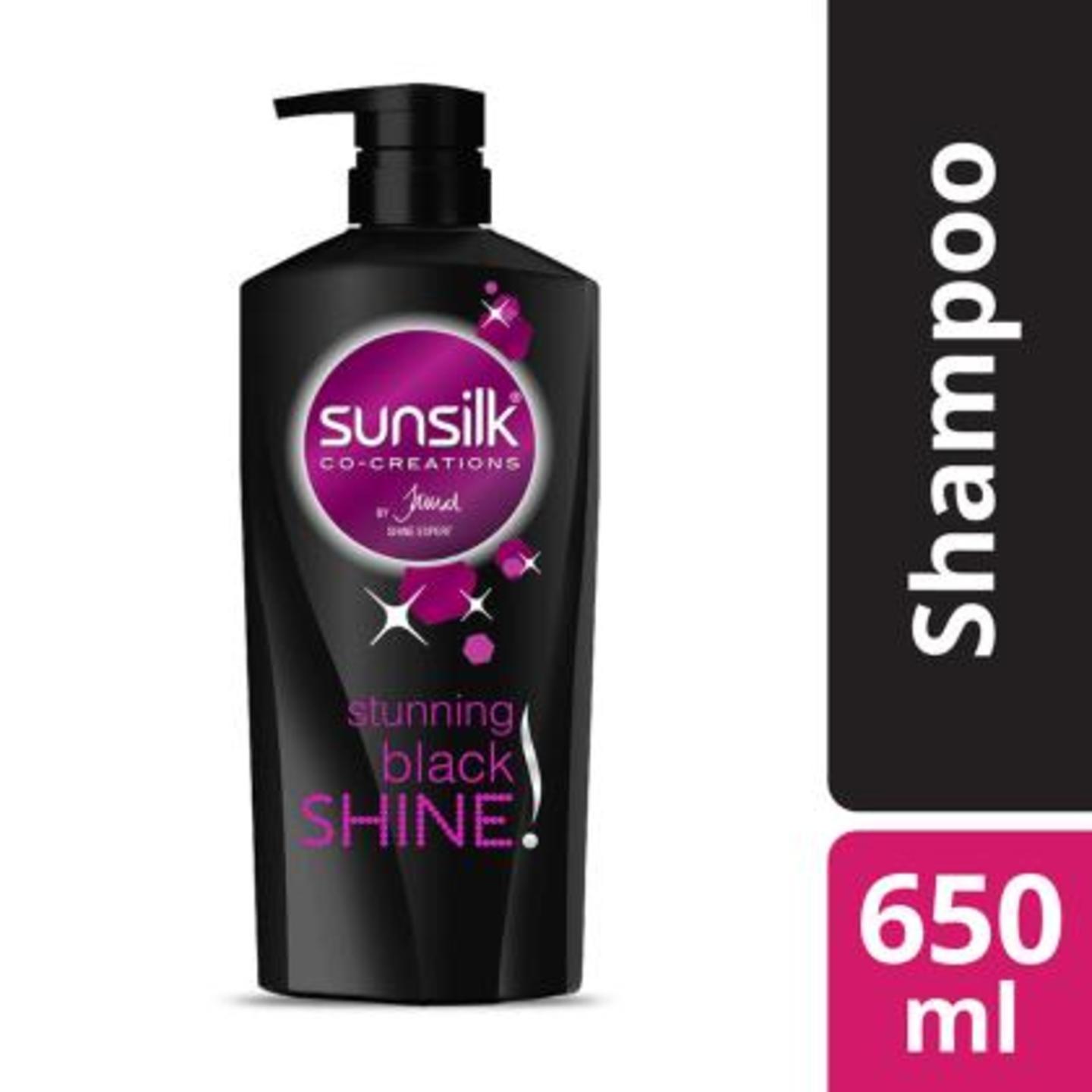 Sunsilk Co-Creations Stunning Black Shine Shampoo 650 ml
