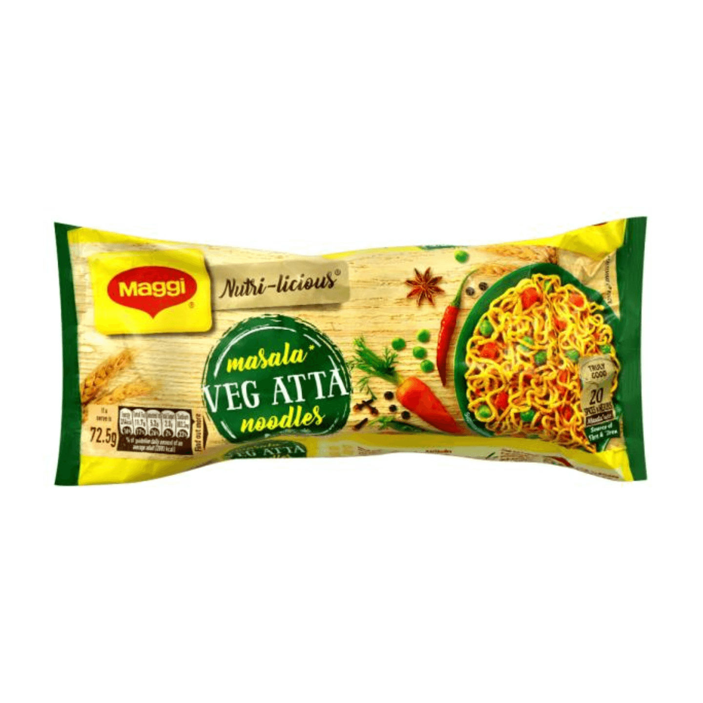 Maggi Nutri-licious Masala Instant Atta Noodles 290 g (Pouch)