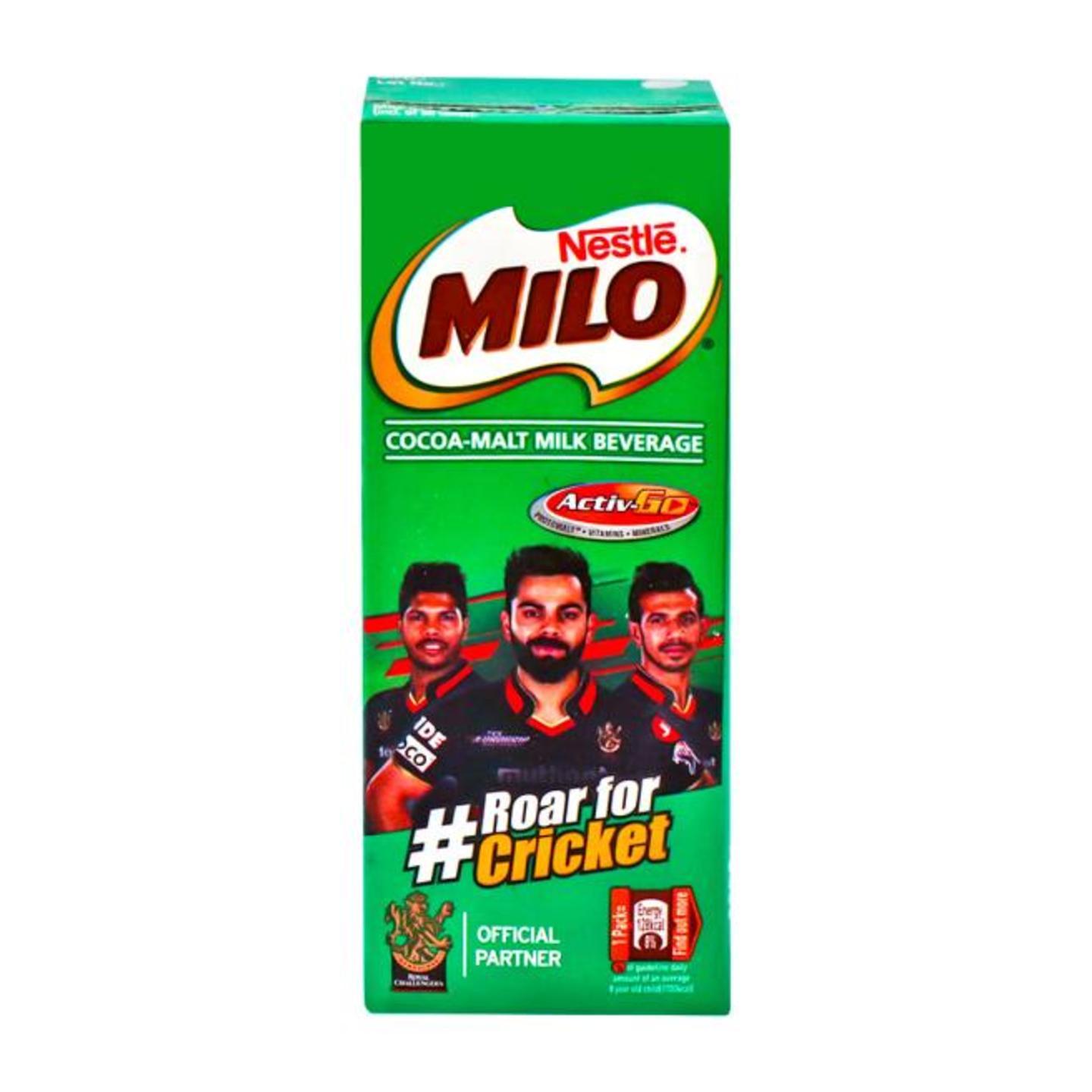 Nestle Milo Cocoa Malt Flavoured Milk 180 ml (Tetra Pak)