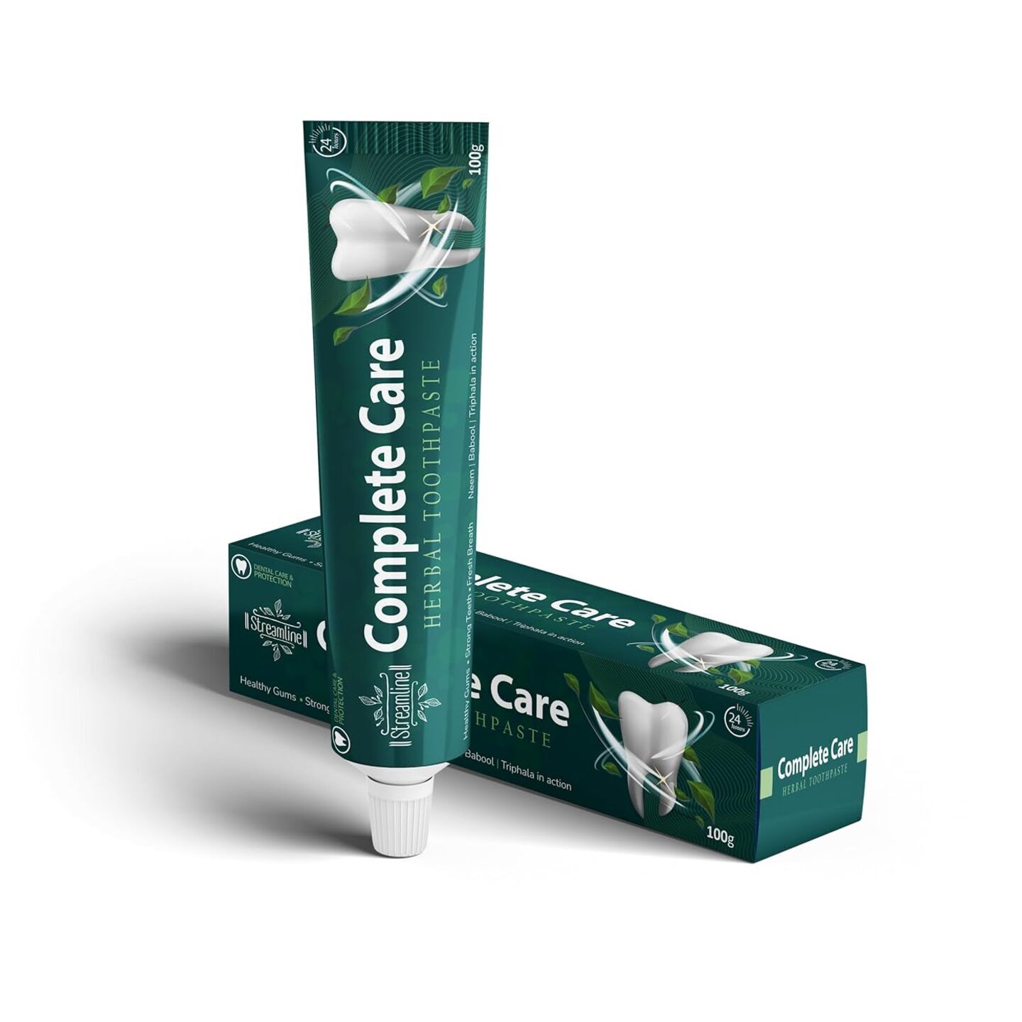 Streamline Complete Care Toothpaste With Goodness Of 33 Ayurvedic Herbs  Prevents & Calms Gum Pain  Kills Germs  Complete Family Toothpaste  No Added Flourides & Parabens