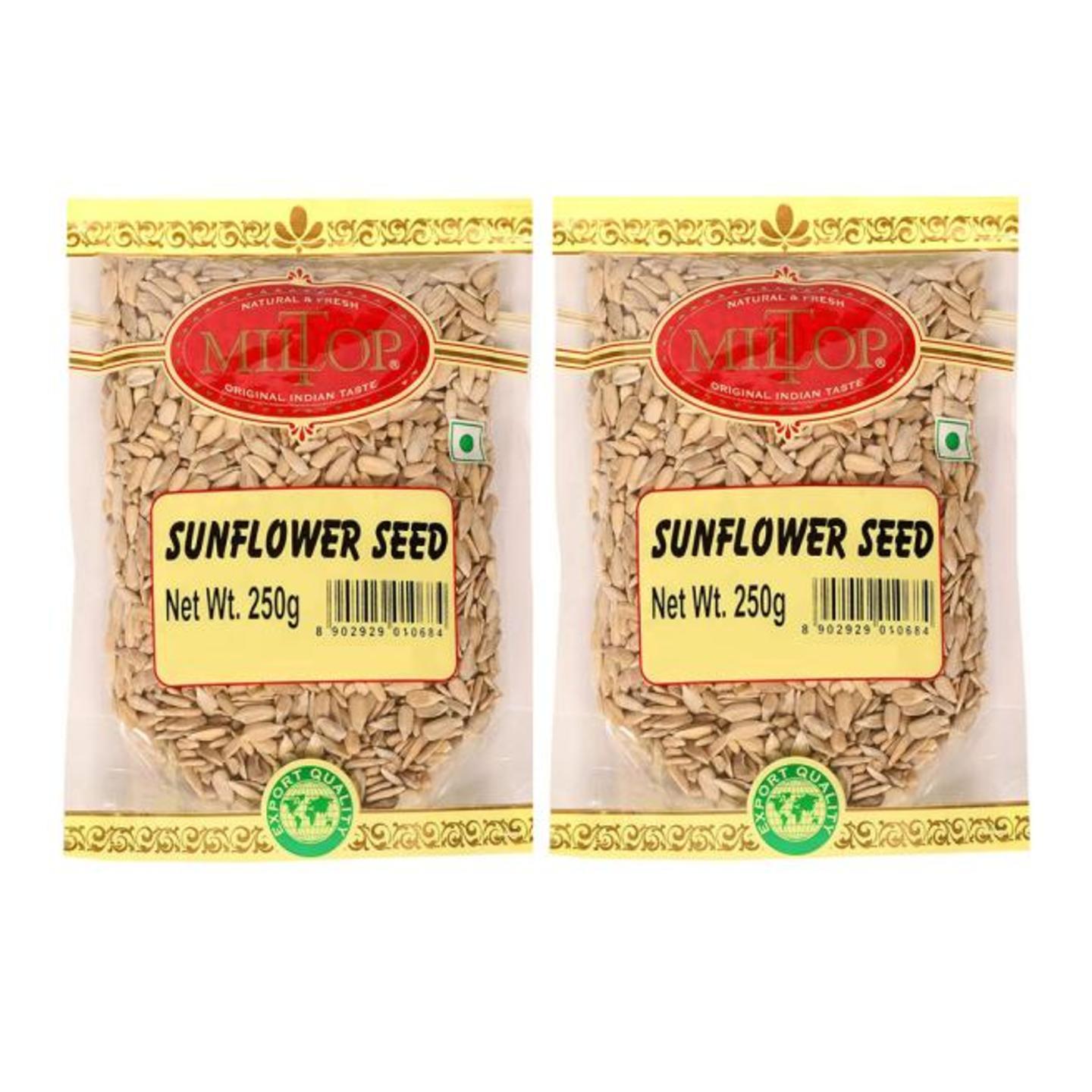 Miltop Sunflower Seeds 250 g (Pack of 2)