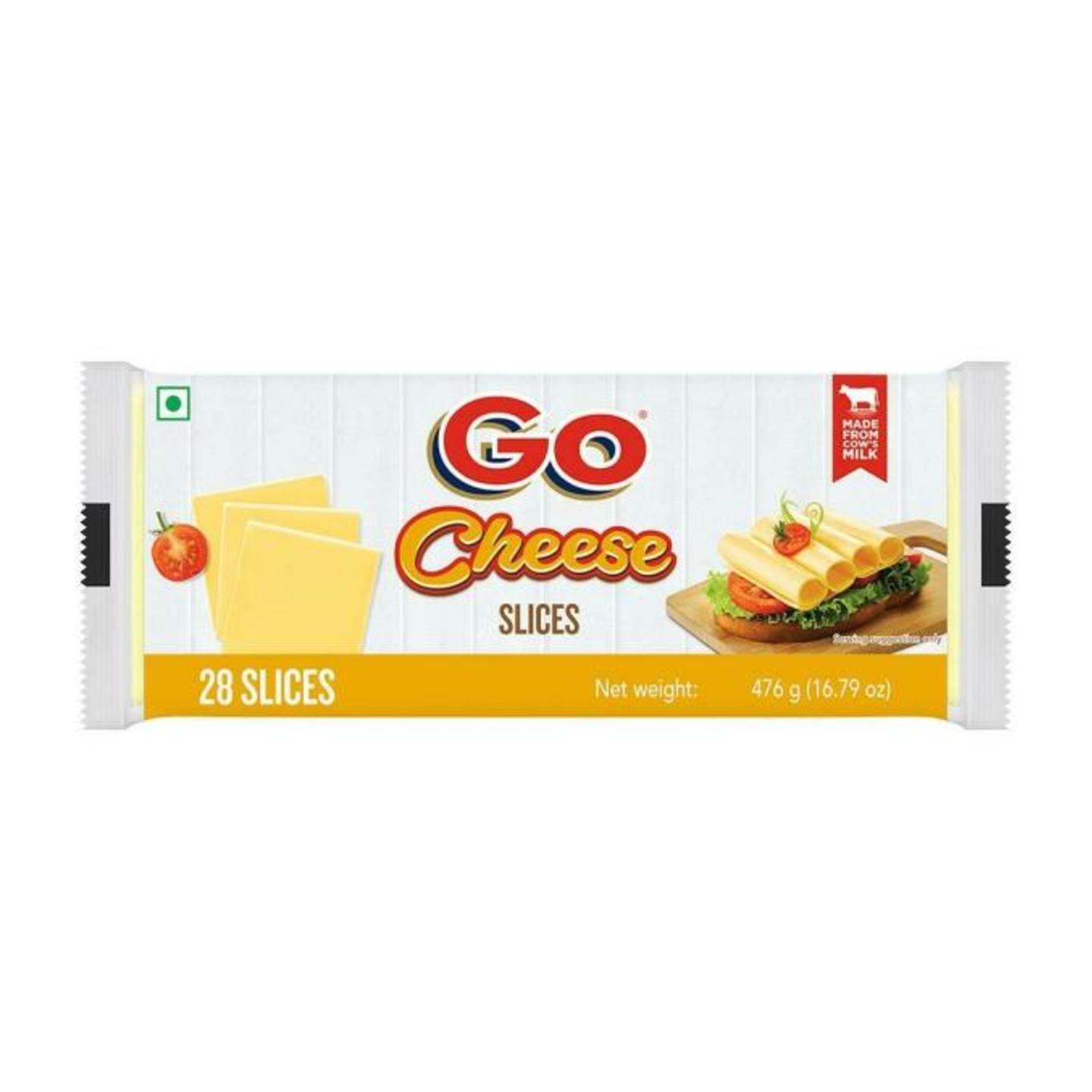 Go Plain Cheese Slices 476 g (Pouch)