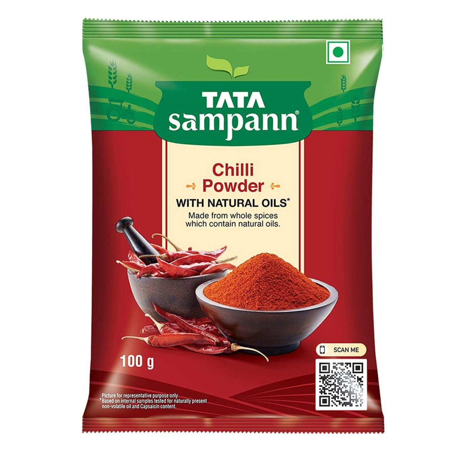 Tata Sampann Chilli Powder With Natural Oils, 100g