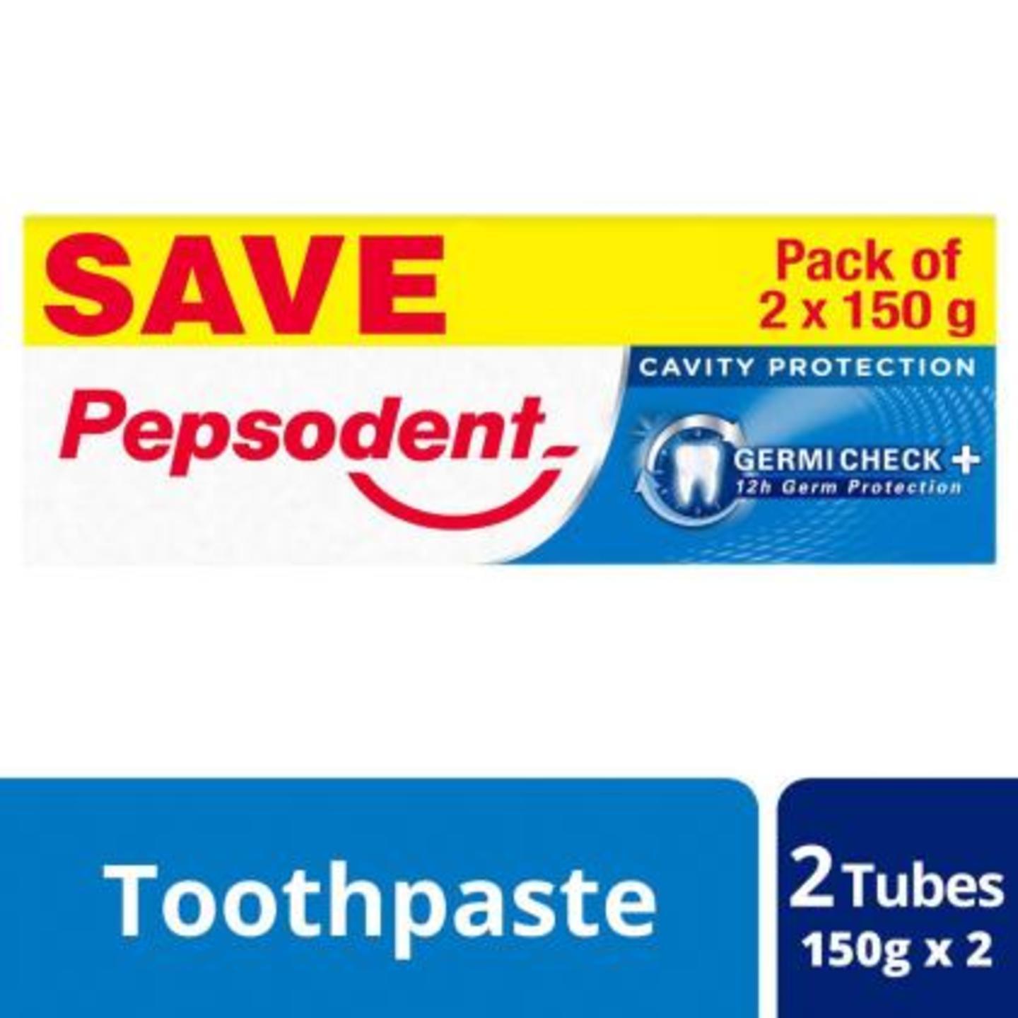 Pepsodent Germi Check Cavity Protection Toothpaste 150 g (Pack of 2)