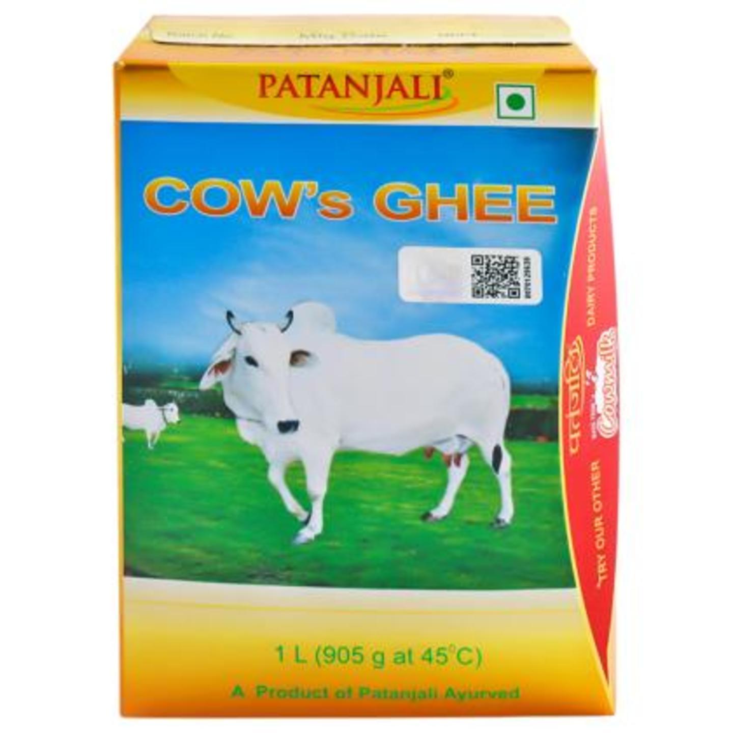 Patanjali Cow Ghee 1 L (Carton) PM/BM 0.05/6