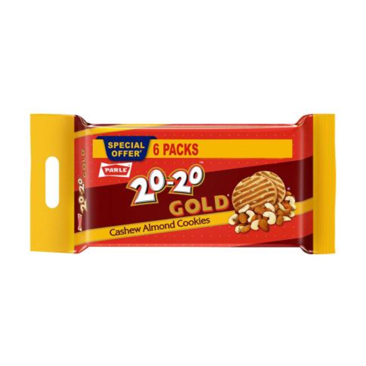 Parle 20-20 Gold Cashew Almond Cookies 1 Kg