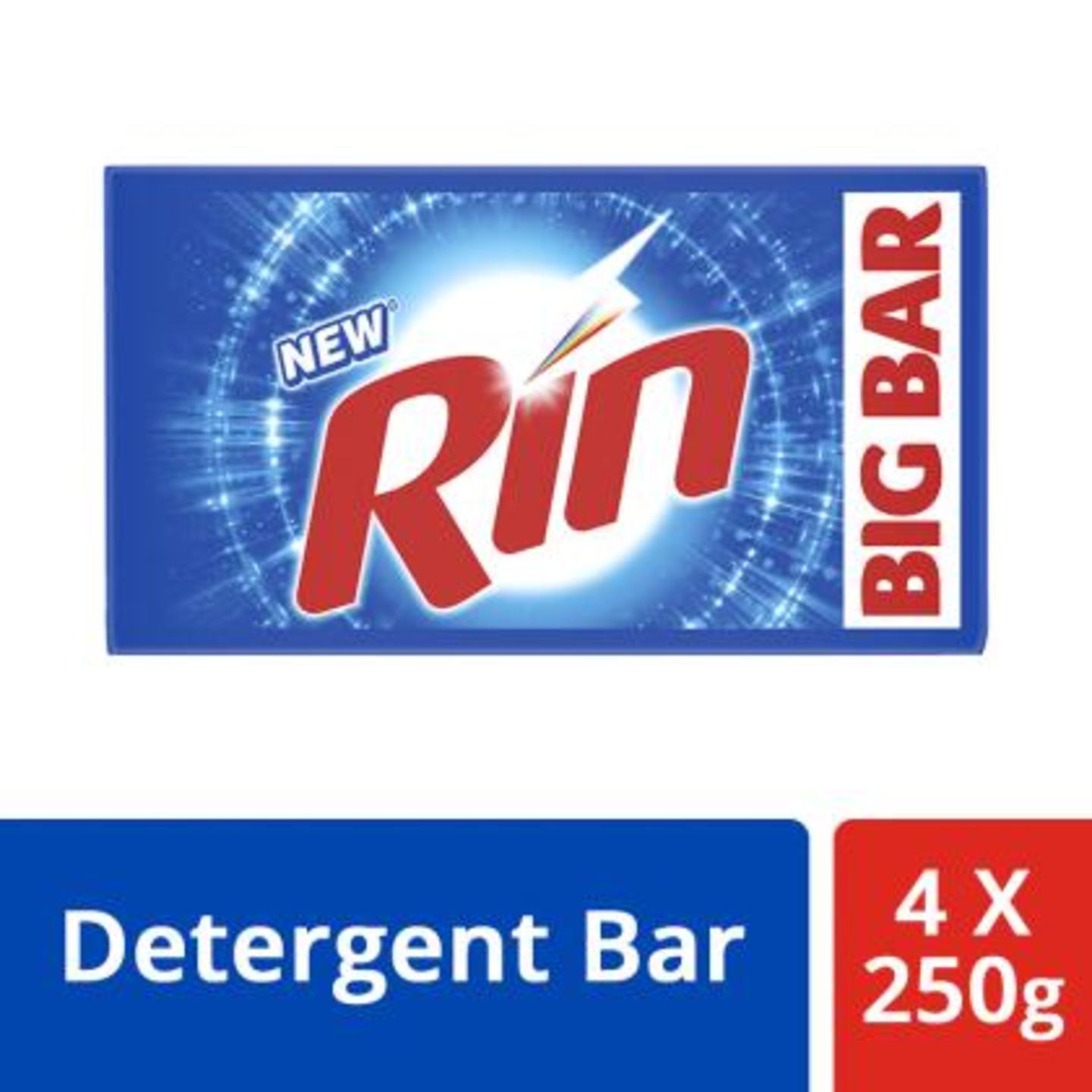 Rin Detergent Bar 250 g Pack of 4