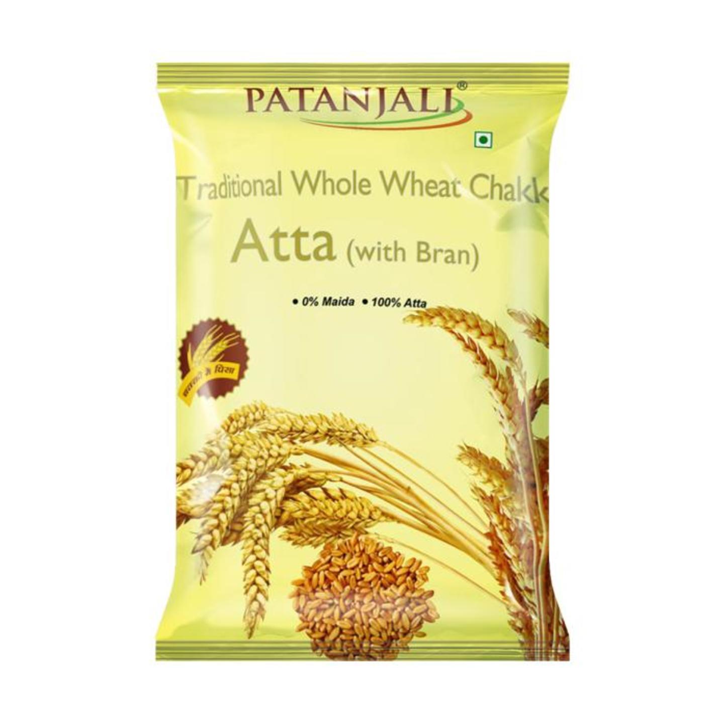 Patanjali Traditional Chakki Whole Wheat With Bran Atta 10 kg