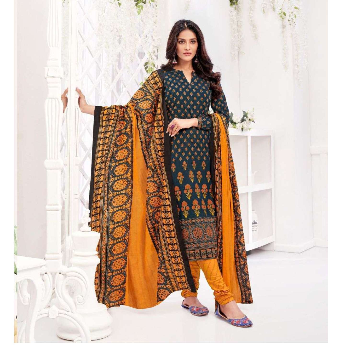 Suryajyoti Cotton Printed Dress Material 5115