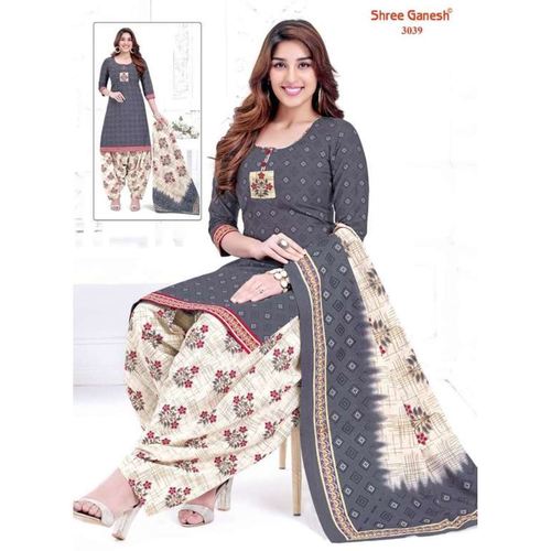 Shree Ganesh Cotton Printed Dress Material 3039