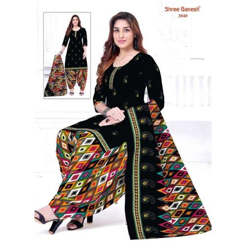 Shree Ganesh Cotton Printed Dress Material 3040