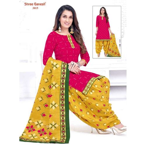 Shree Ganesh Cotton Printed Dress Material 3015