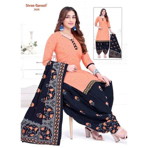 Shree Ganesh Cotton Printed Dress Material 3038