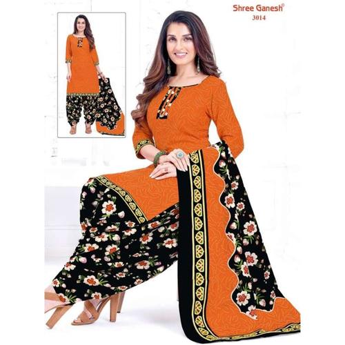 Shree Ganesh Cotton Printed Dress Material 3014
