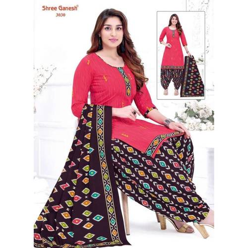 Shree Ganesh Cotton Printed Dress Material 3020