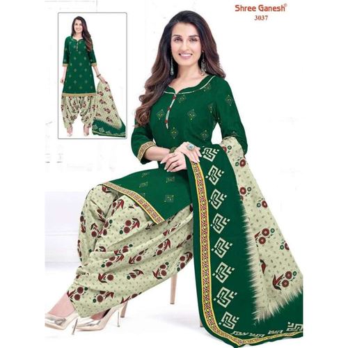 Shree Ganesh Cotton Printed Dress Material 3037